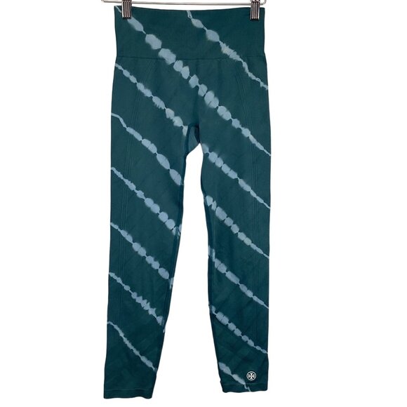 Tory Burch Size Small High-Rise Shibori Seemless Leggings Tie-Dye‎ High-Rise - Picture 2 of 11